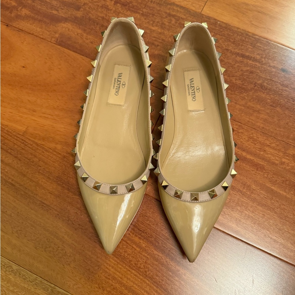 Valentino Rockstud Ballet Flats
